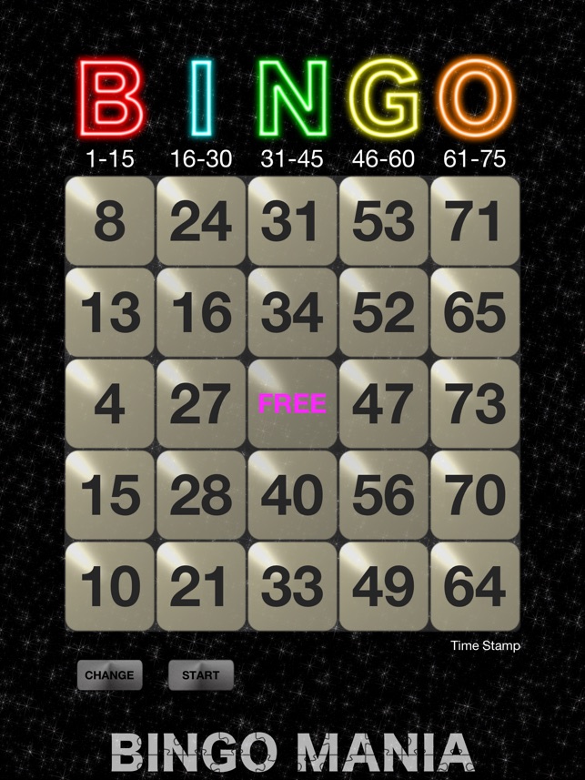 BINGO MANIA The Card for iPad(圖1)-速報App