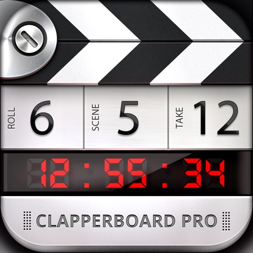 Professional Digital Clapperboard - Timecode Sync and Video Slate icon