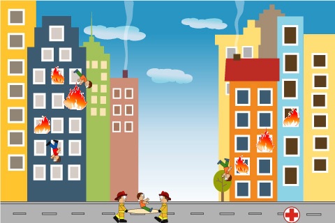 Fire Heroes - FireFighters Save People from Burning Buildings screenshot 4