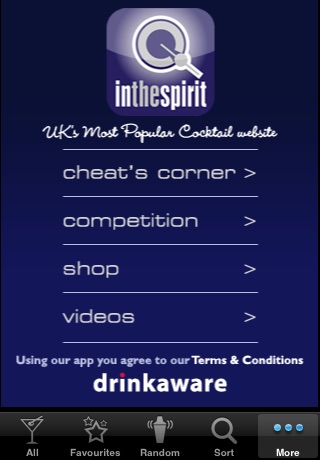inthespirit easy cocktails screenshot 2