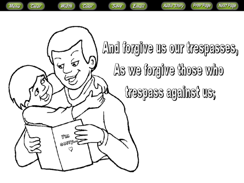 Bible Coloring Stories the Lords Prayer screenshot 4