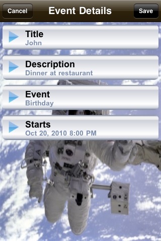 Calendar 2011 - Earth and Space screenshot 4