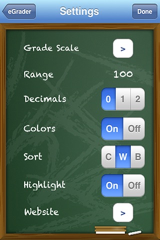 eGrader screenshot 4