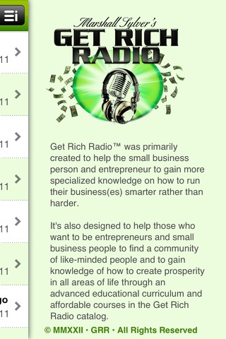 Get Rich Radio - Archives screenshot 4