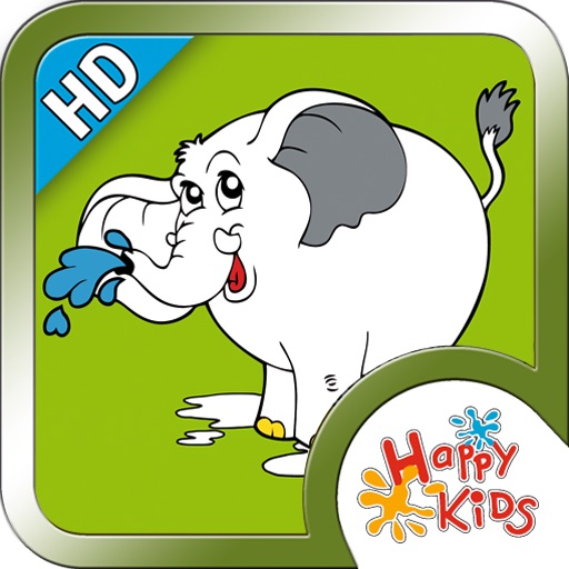 Happy Kids Coloring Icon