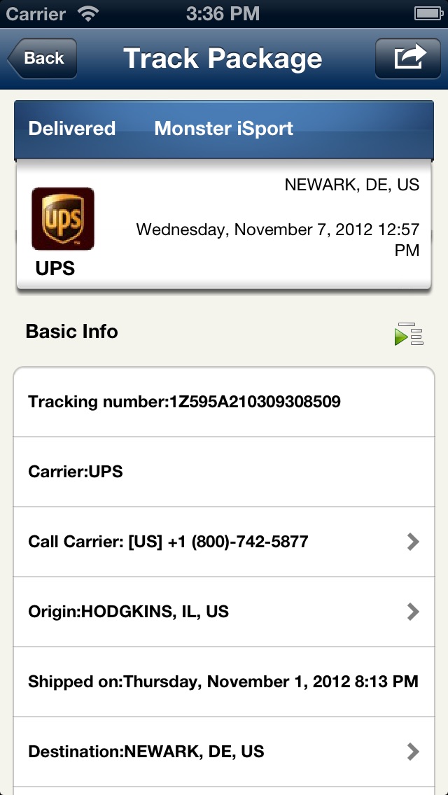 iPackage - Global Package Tracking Screenshot 5