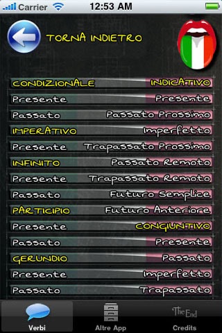 Verbi Italiani - Tutte le coniugazioni screenshot 4