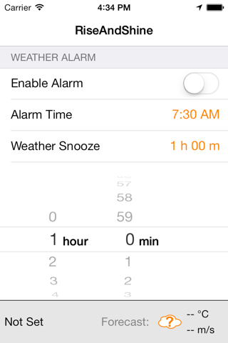 RiseAndShine - Weather Alarm Clock screenshot 3