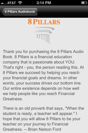 8 Pillars of Financial Greatness - Audio Book(圖3)-速報App