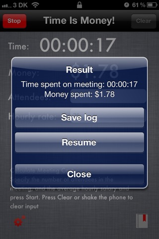 Time Is Money Lite / Tid Er Penge Lite screenshot 2