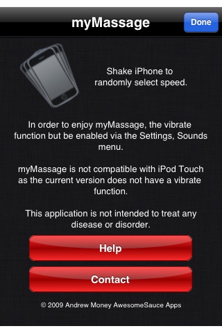 myMassage screenshot 2