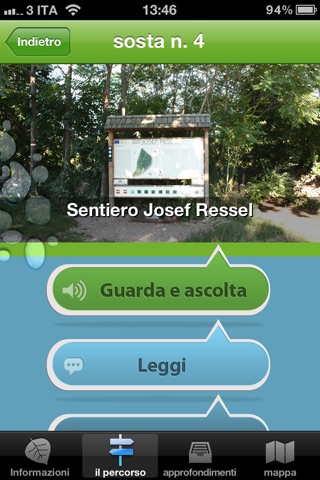 Foresta d'acqua - guida multimediale -  Slow Tourism screenshot 3