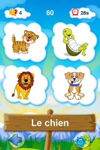 French for kids: play, learn and discover the world - children learn a language through play activities: fun quizzes, flash card games and puzzles screenshot 3
