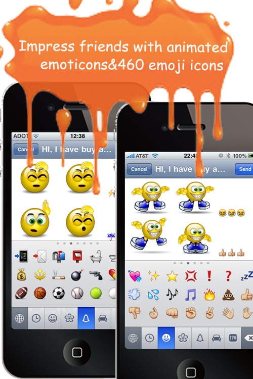 Animoticons+Emoji PRO for MMS & Facebook Text Messaging(FREE)