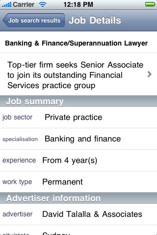 Legal Jobs Centre screenshot 2