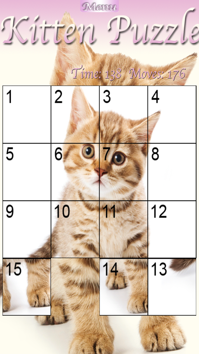 Kitten Slider Puzzle HDのおすすめ画像5