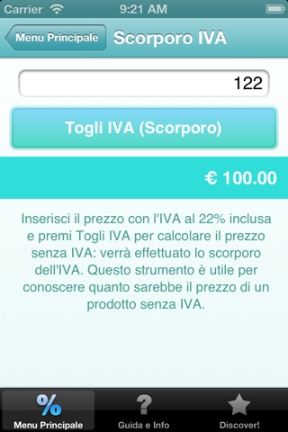 IVA 22%  Scorporo e Anti Speculazione screenshot 3