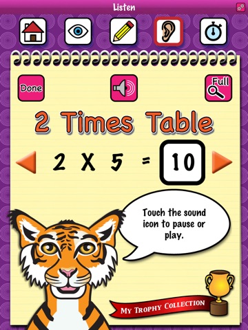 TimesTable for iPad – A multiplication tables learning tool for kids screenshot 3