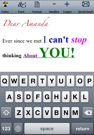 Email Text and Emoticons Editor (Colors, fonts, formats and sizes) screenshot-4