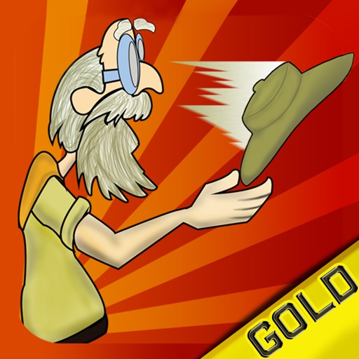 Old grandpa hat shooting game - Gold Edition icon