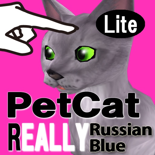 Russian blue Petting Cat 3DREAL Lite