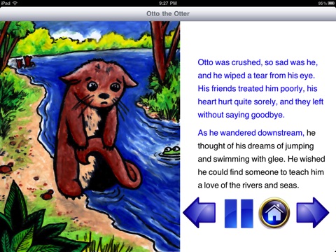Otto the Otter Narrated Children’s Book for iPad Free screenshot 3