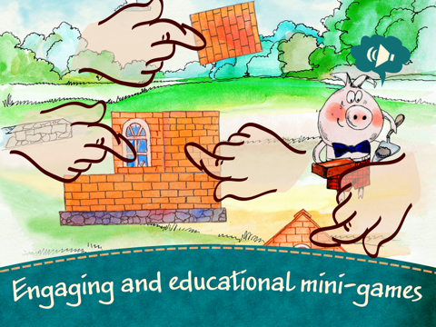 The Three Little Pigs - an interactive fairy tale for kids screenshot 2