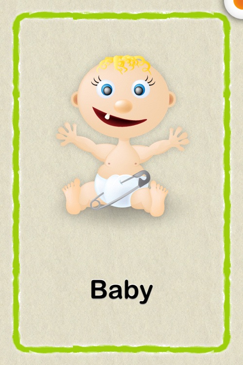 Cute Baby Flash Cards : an educational app for kids in preschool and Kindergarten! Learn to identify animals, things, words, colors, count numbers and the alphabet! screenshot-3