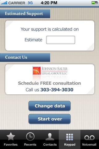 iSupport Child Support Calculator screenshot 2
