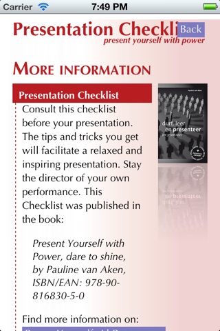 Presentation Checklist screenshot 3