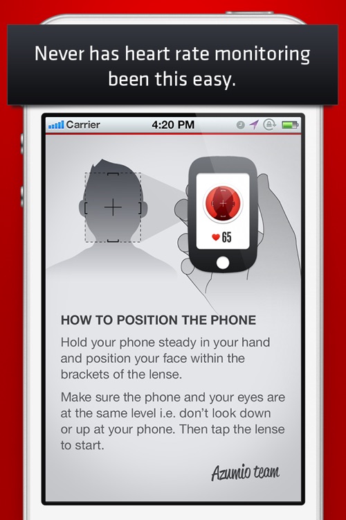 Cardio Buddy Free - Touchless Camera Heart Rate Monitor by Azumio screenshot-4