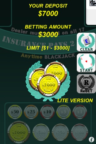 Anytime Blackjack Lite screenshot 2