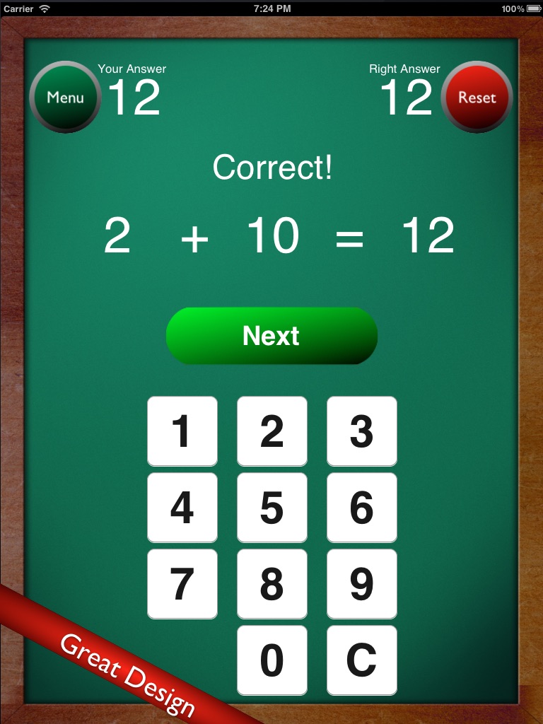 Math Flash Cards +. screenshot 2