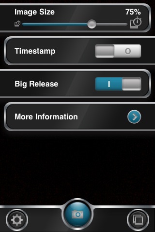 Touch Cam - big release button