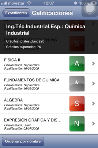 Consulta de Calificaciones UZA screenshot 3