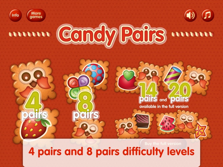 Candy Pairs Lite screenshot-4