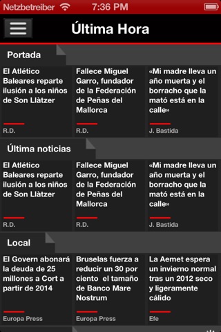 Noticias de última hora España screenshot 2