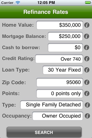 Refinance Rates screenshot 2