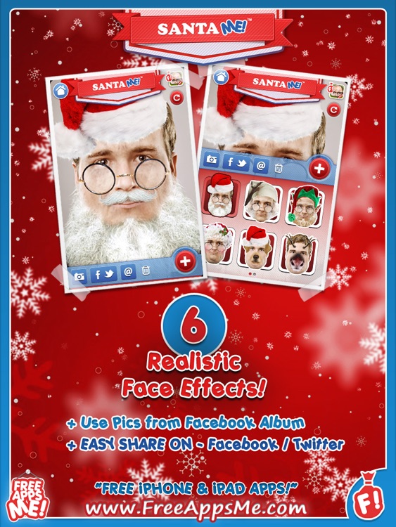 Santa ME! HD FREE - Easy to Christmas Yourself with Elf, Ruldolph, Scrooge, St Nick, Mrs. Claus Face Effects! screenshot-3