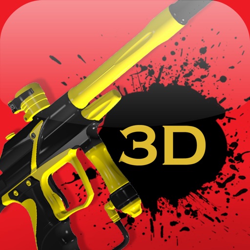 3D Paintball Gun Builder Icon