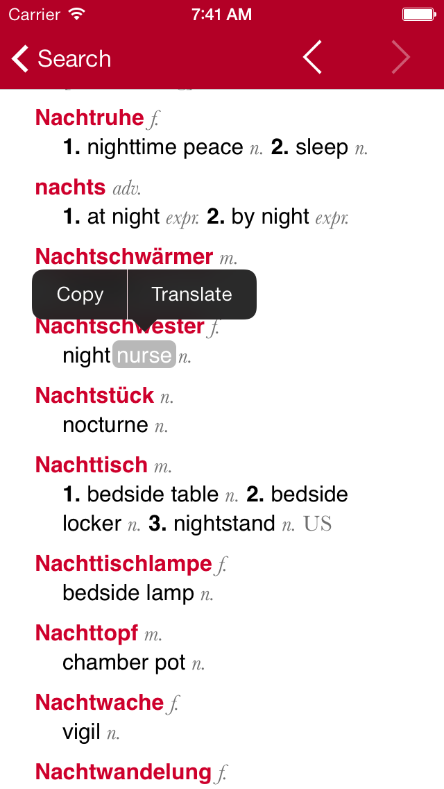 German-English Dictionary from Accio Screenshot 3