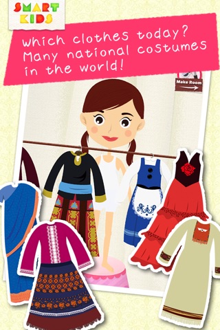 World's girls fashion -Game of dress-up ethnic costumes and make-up for girls screenshot 2