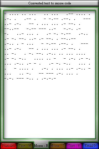 Morse Code Machine screenshot 2