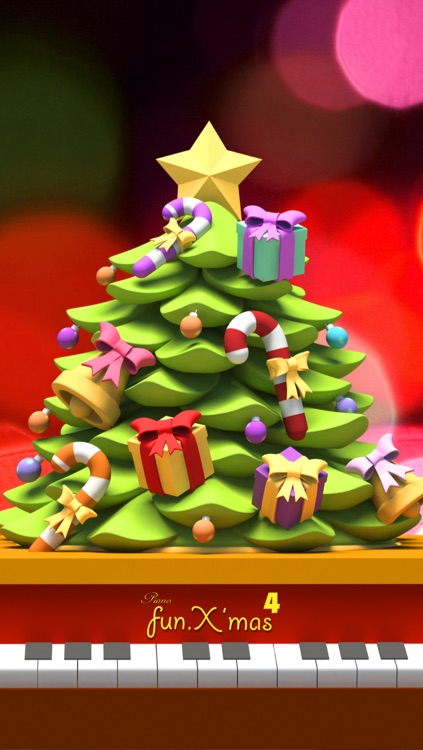 Christmas music piano 3D - 3D animation effect with christmas music  (Lite)