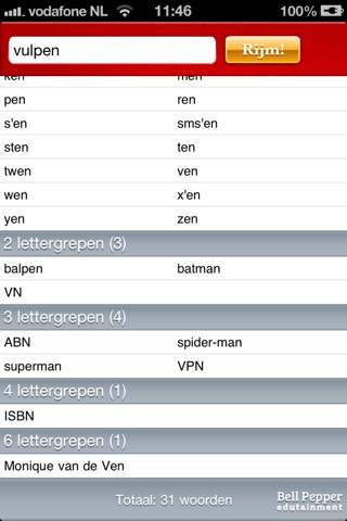 Sinterklaas Rijmwoordenboek - Rijm gedichten net zoals de Sint screenshot 4