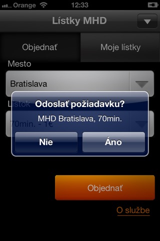 Lístky MHD screenshot 2