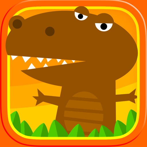 Dinosaur Coloring Page For Kids : The Adventure of The Little Dino Icon