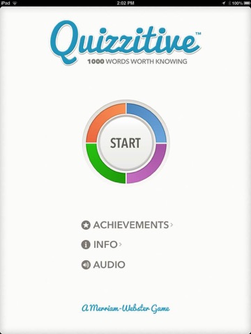 Quizzitive – A Merriam-Webster Word Game на iPad