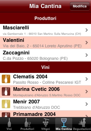 PerBacco screenshot 2