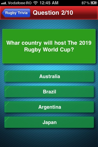 Rugby Trivia screenshot 3